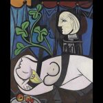 Pablo Picasso - Akt, zeleno lišće i bista
