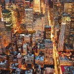 New York noću sa Empire State Buildinga