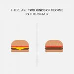 Neki jedu hamburger, a neki cheeseburger