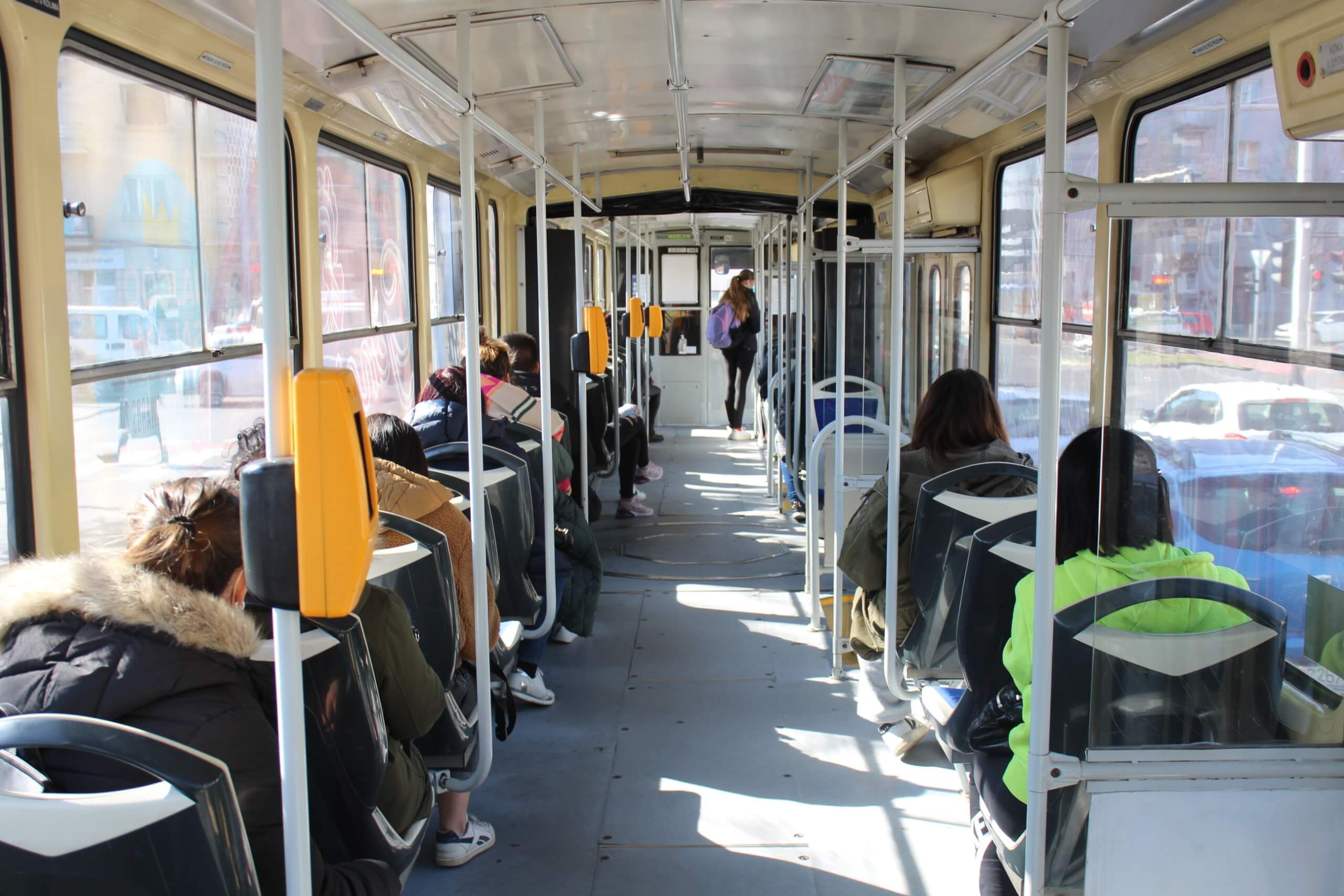 Unutrašnjost tramvaja