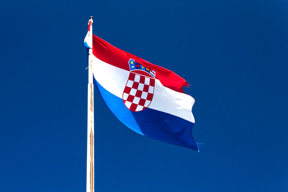 hrvatska zastava se vijori