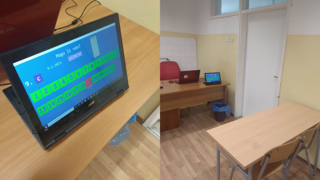 Aplikacija za učenike 'Mogu li van' nastavnika matematike iz Osnovne škole fra Didaka Buntića u Čitluku, BiH