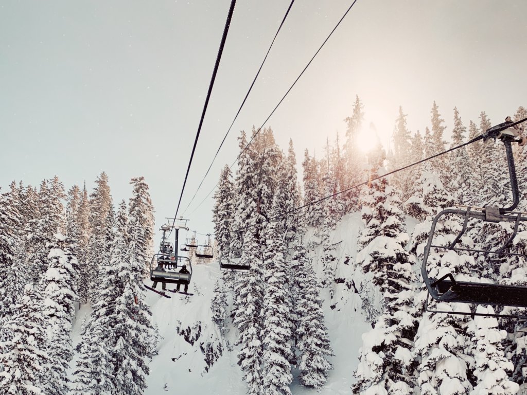 skijanje žičara snijeg
