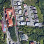 satelitska snimka zgrade građevinskog fakulteta na adresi sveti duh 129