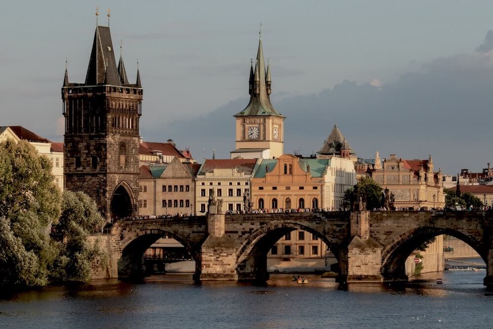 pejzaž praga, glavnog grada češke