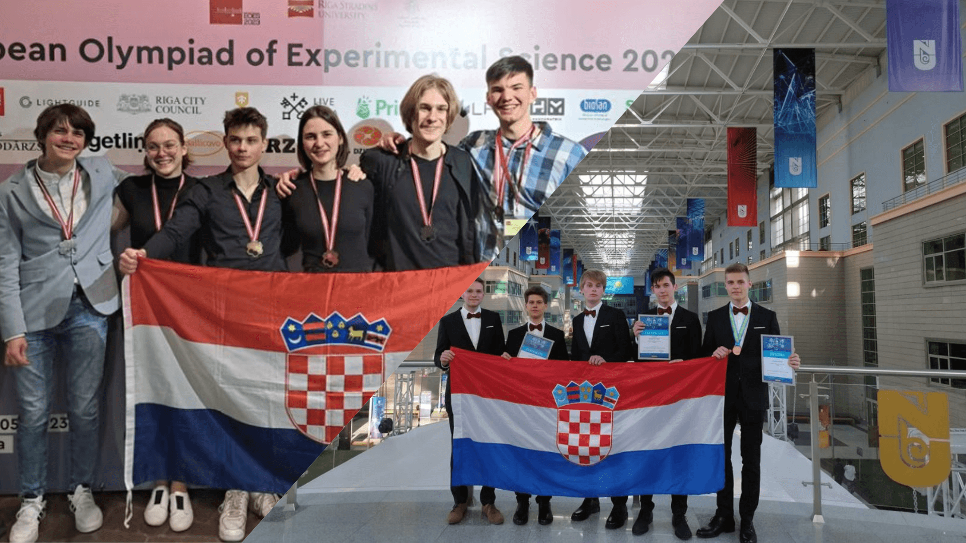 Učenici koji su osvojili srebrne i brončane medalje na Prirodoslovnom natjecanju Europske unije u Latviji i učenici na 57. Međunarodnoj Mendeljejevljevoj kemijskoj olimpijadi