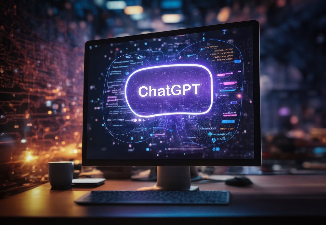 ChatGPT ilustracija na računalu