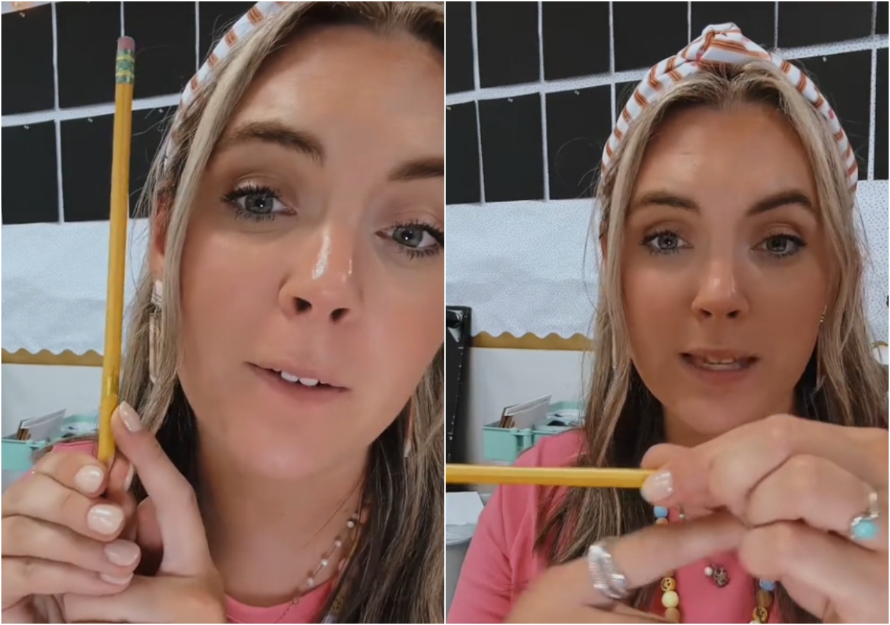 Učiteljica Clarissa Crandall otkrila je trik koji koristi kako bi učenike naučila držati olovku